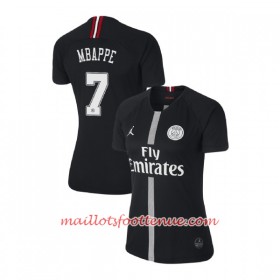 Maillot/Tenue Paris Saint Germain Mbappe 7 Jodan Noir Femme Troisième 2018/2019